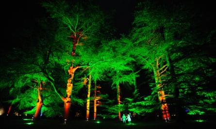 The National Arboretum, Enchanted Christmas, light display.