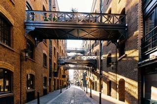 When walking south of the Thames its hard to resist the views of Tower Bridge and the Tower of London but keep strolling...